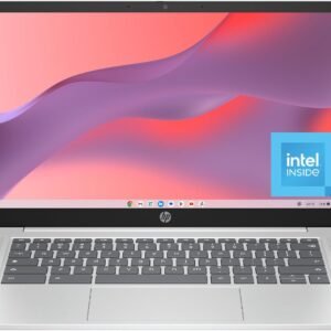 HP Chromebook 14 inch Laptop, FHD Display, Intel N100, 4 GB RAM, 64 GB eMMC, Intel UHD Graphics, Chrome OS 14a-nf0009nr (2024)