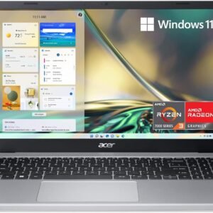 Acer Aspire 3 A315-24P-R7VH Slim Laptop | 15.6" Full HD IPS Display | AMD Ryzen 3 7320U Quad-Core Processor | AMD Radeon Graphics | 8GB LPDDR5 | 128GB NVMe SSD | Wi-Fi 6 | Windows 11 Home in S Mode